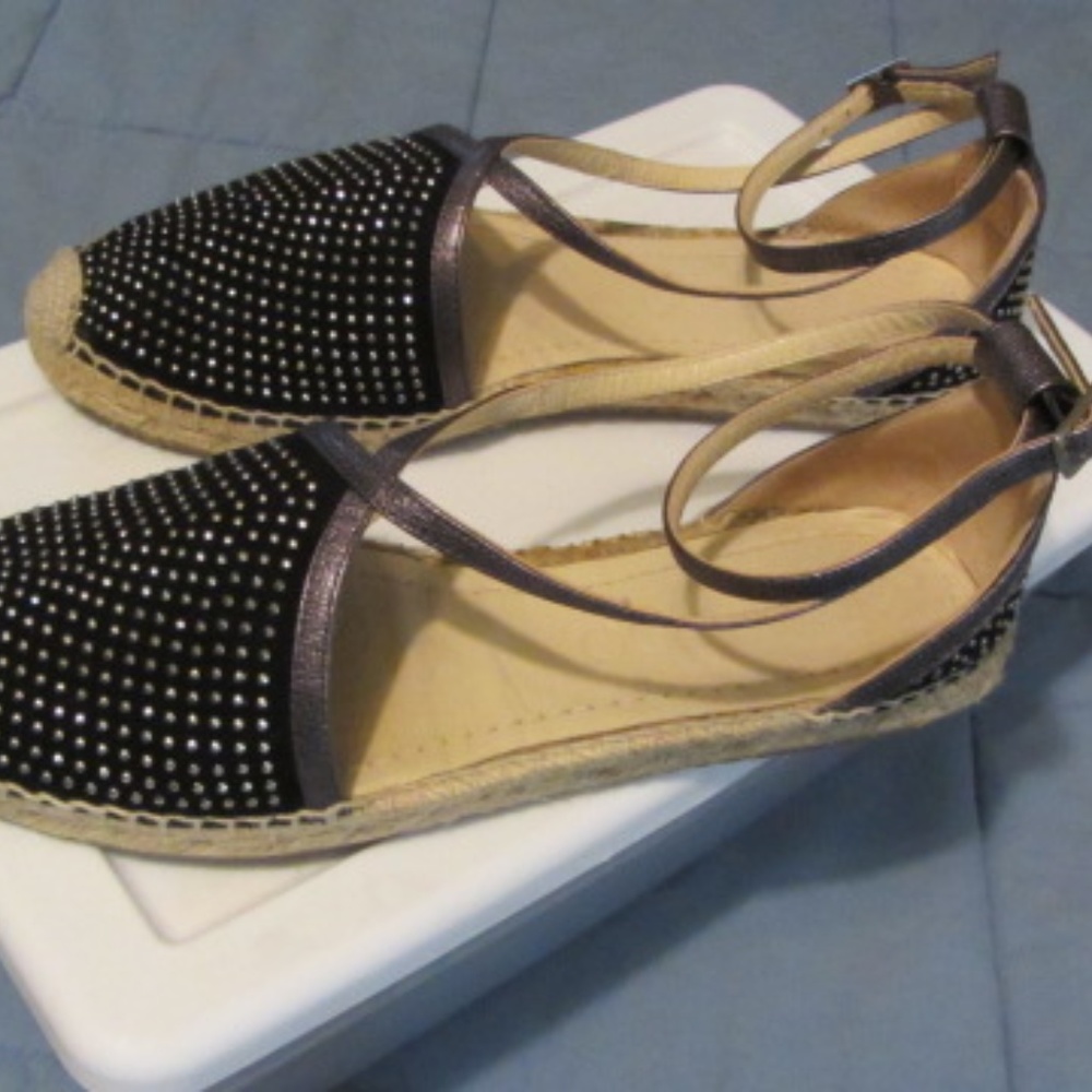 Jimmy Choo studded espadrille strappy sandals